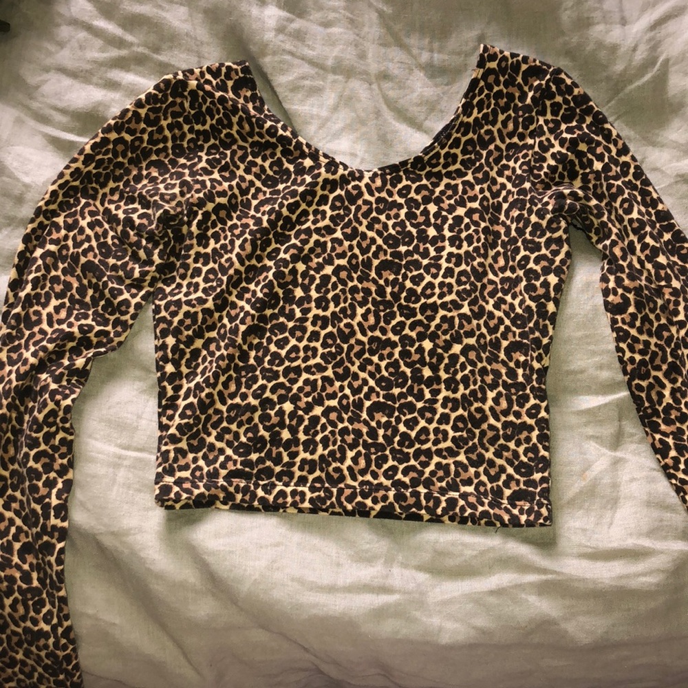 cheetah print crop top